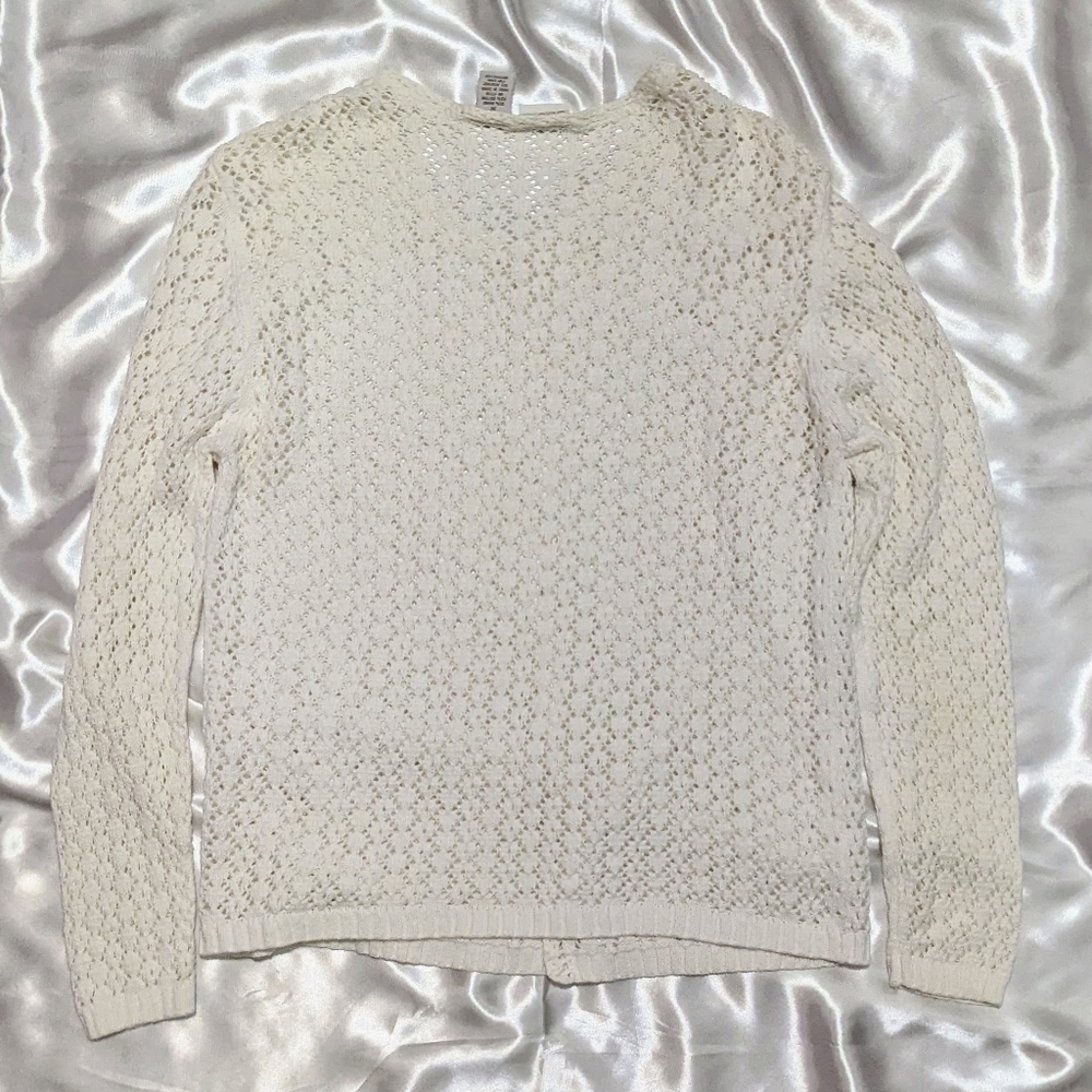 Cherokee Women's Cream Cardigan Sweater - Picture 4 of 9
